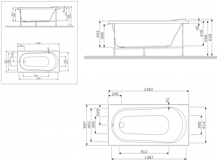   Am.Pm Joy W85A-150-070W-P 