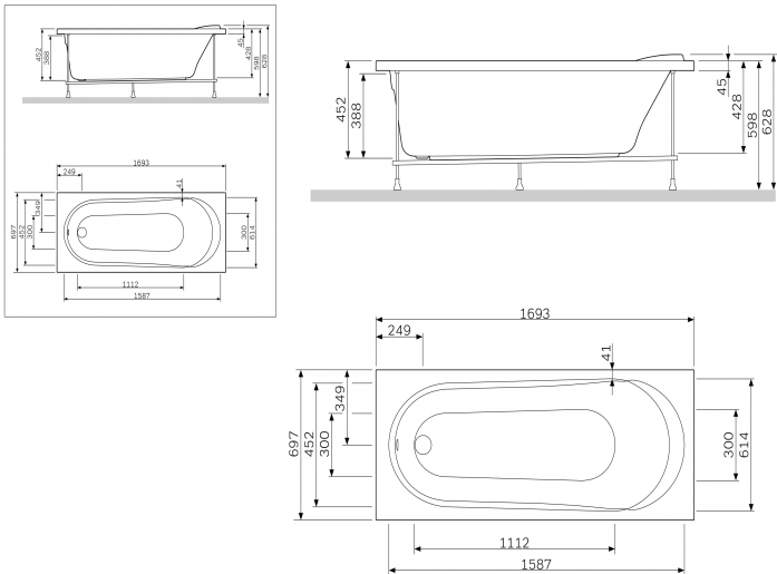   Am.Pm Joy W85A-170-070W-P 