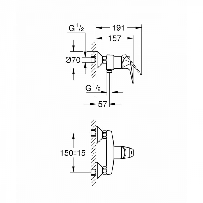    GROHE BAU FLOW 23755000 