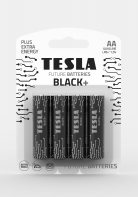 Щелочные батареи TESLA Black AA+ 4ks