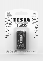 Щелочная батарея TESLA Black 9V+ 1ks