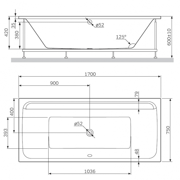   Am.Pm Inspire 2.0 W52A-170-075W-A 