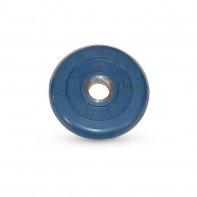 Диск обрезиненный MB Barbell Диск олимпийский d 51 мм цветной 2,5 кг (синий)