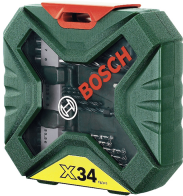 Набор инструментов Bosch X-Line Classic X34 34 предмета 2607010608