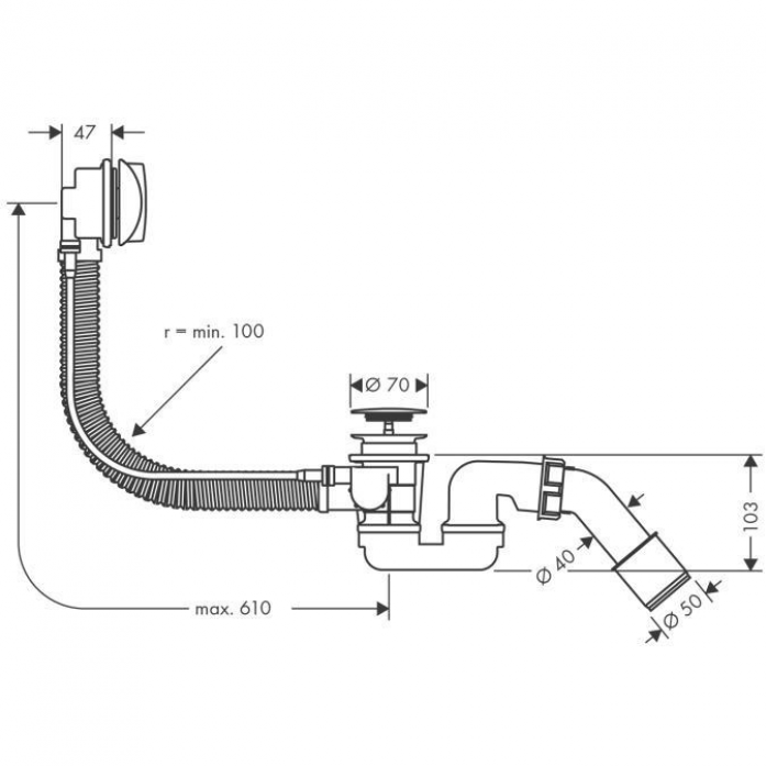 - Hansgrohe Flexaplus 58143000 