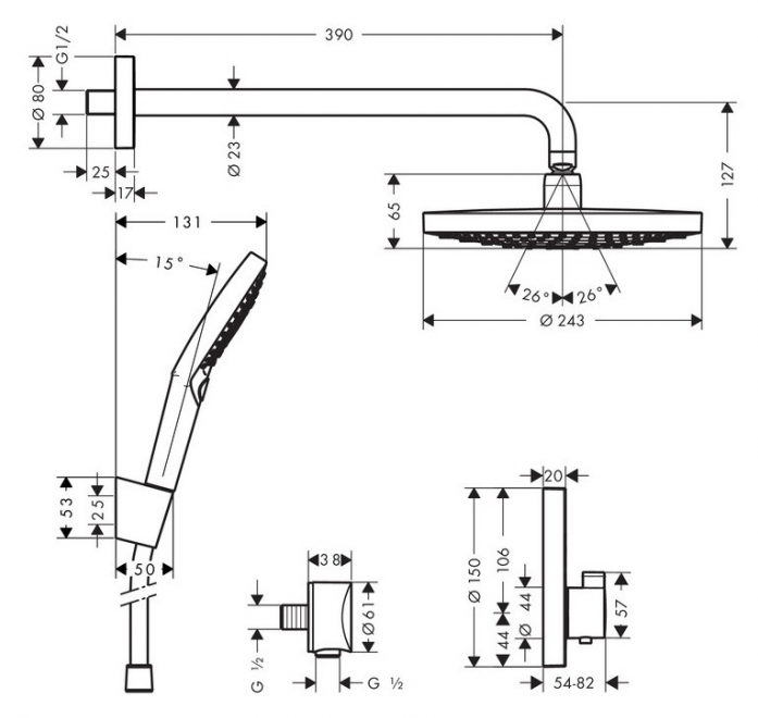   Hansgrohe Raindance Select S 27297000 