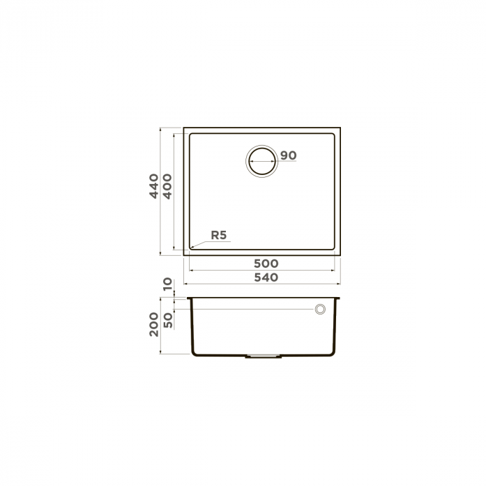   Omoikiri Bosen 54-U-PL  4993233