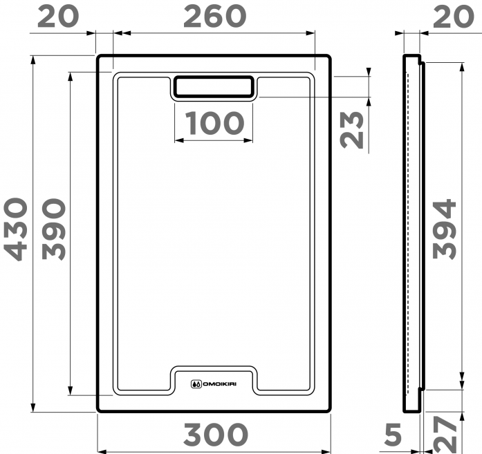   Omoikiri CB-01-WOOD 4999005