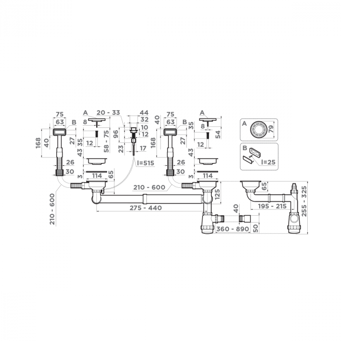    Omoikiri WK-2-LG-A 4956495