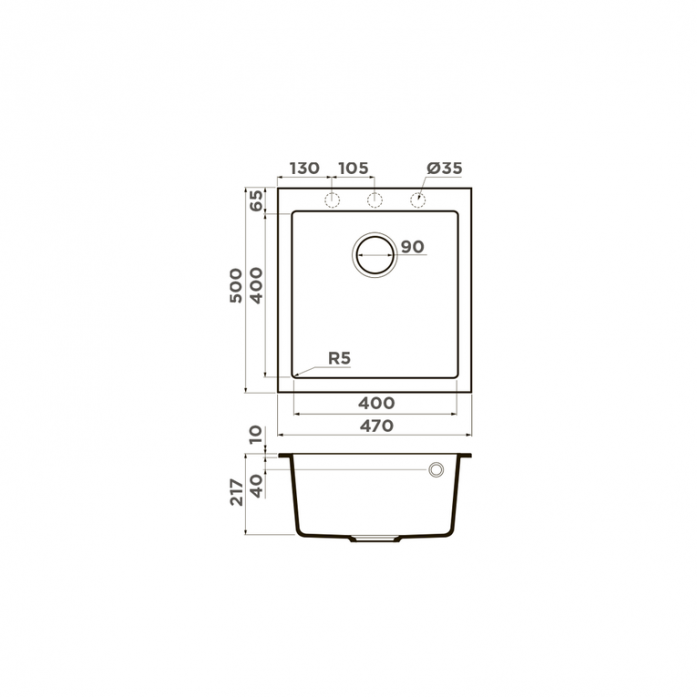   Omoikiri Bosen 47-BE  4993587