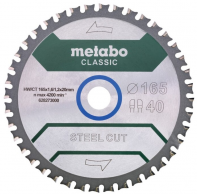 Пильный диск Metabo SteelCutClassic 165x20 Z40 WZ 4° 628273000