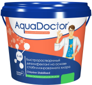 Химия для бассейна AquaDoctor Хлор 1кг (гранулы) ведро AQ15540