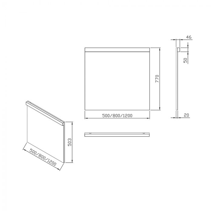  Ravak Natural 1200  X000001058