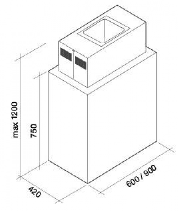   Falmec Laguna Isola Steel  60 ( ) CLDI6075.E0P2#ZZZI491F