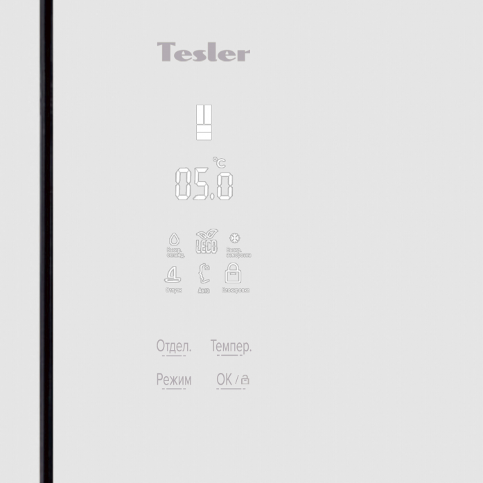  TESLER RFD-361I White Glass