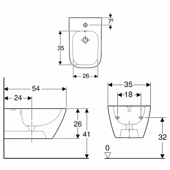  Geberit Smyle Square 500.209.01.1