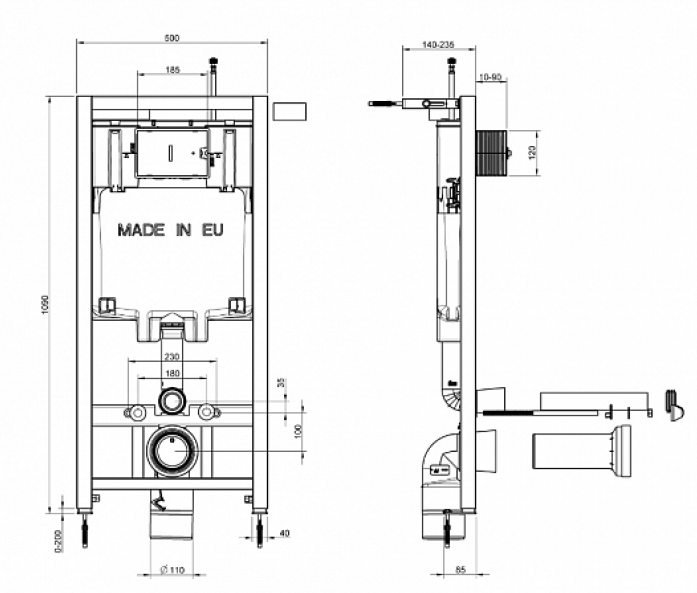  c  Jacob Delafon Elite E21742RU-00 (  ,  )