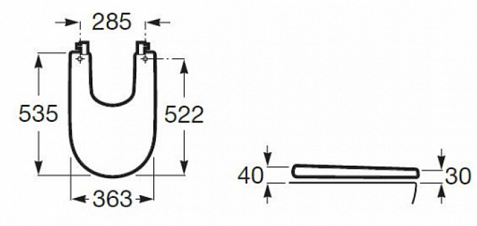    Roca Meridian-N soft close Supralit 8062A200B