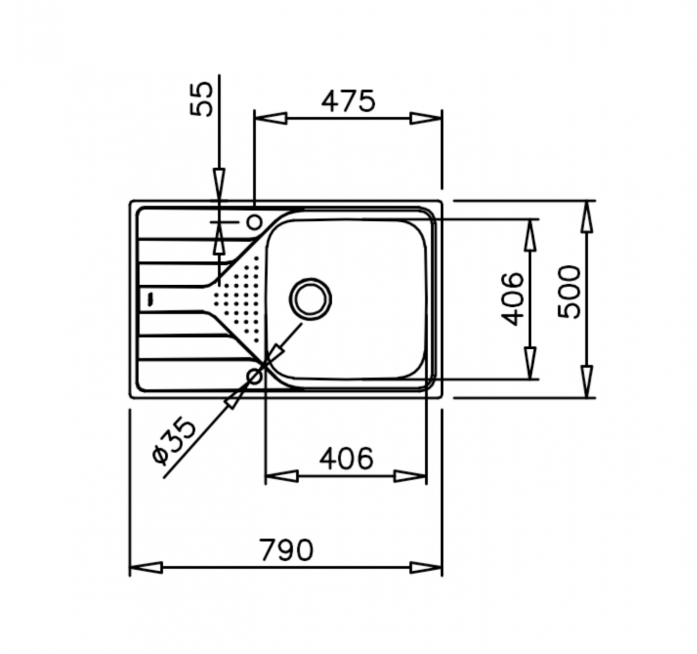   Teka Universe 50 T-XP 1B 1D Max Polished (115110017)