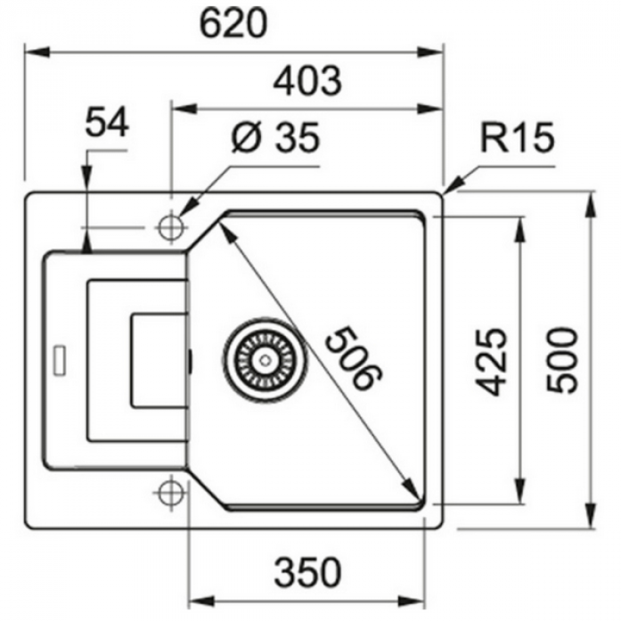   Franke UBG 611-62 (114.0595.317) 