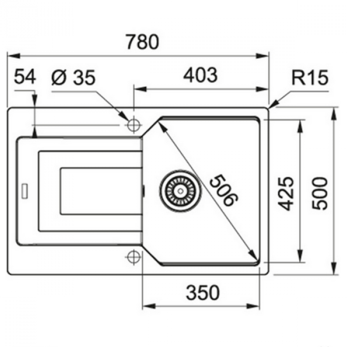   Franke UBG 611-78 (114.0595.350) 