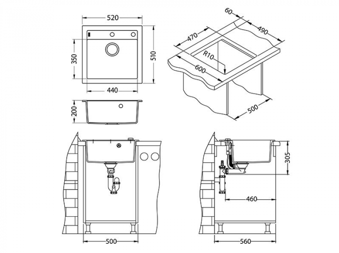  Alveus FORMIC 20 GRANITAL+ STEEL-G04M