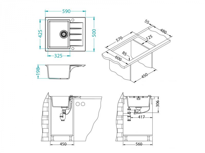  Alveus GRANITAL CADIT 10 CONCRETE - G81