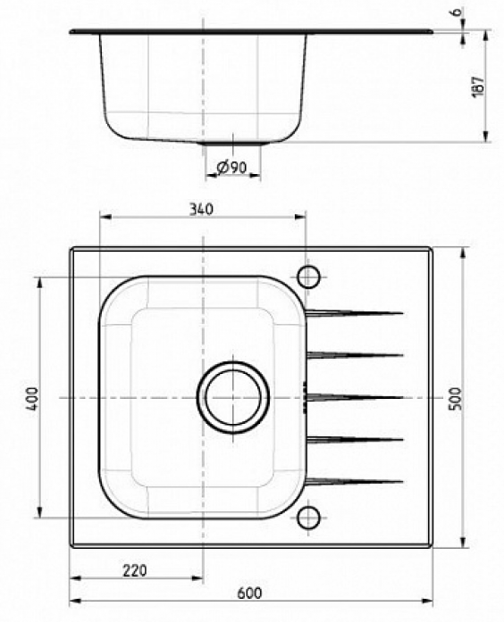   Alveus Vitro 10 RAL9005-90  1114557