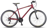 Велосипед Stels Navigator 590 MD (2021) бордовый/салатовый LU089788