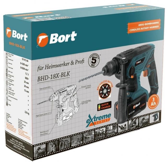  BORT BHD-18X-BLK