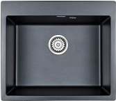 Кухонная мойка Paulmark Kante PM106052-BLM черный металлик