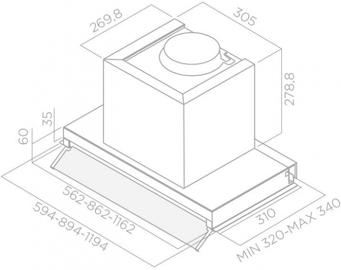   Elica BOXIN LX/BL MAT/A/120