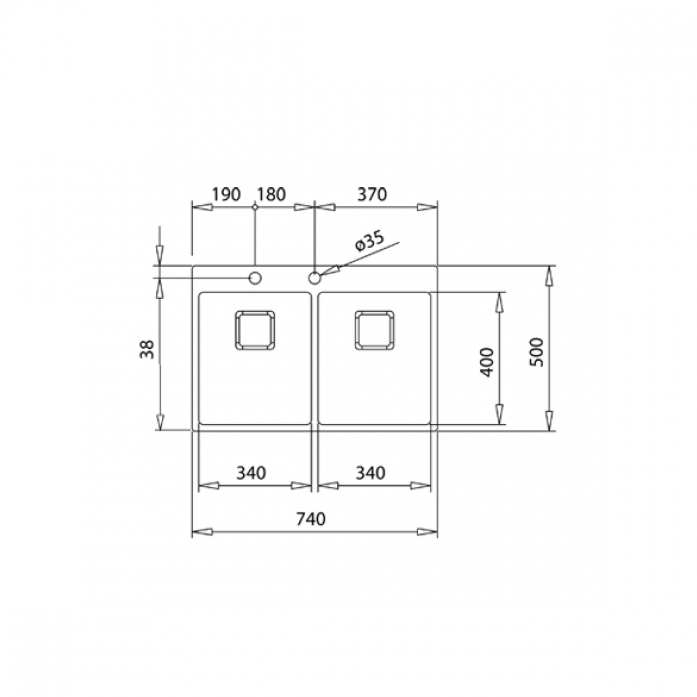   Teka FORLINEA RS15 2B 740 SQ POLISHED