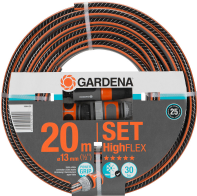 Шланг Gardena Highflex 13 мм (1/2") 20м с фитингами 18064-20.000.00