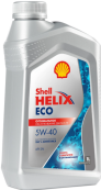 Масло моторное SHELL ECO 5W-40 синтетическое 1 л 550058242
