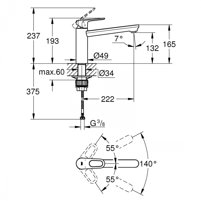    GROHE BauFlow  31688000