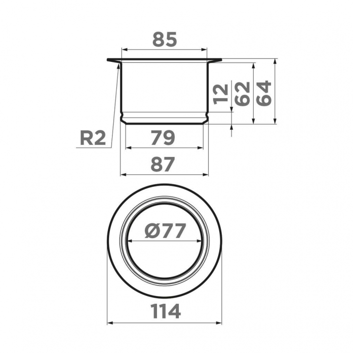     Omoikiri Nagare Slim NA-03-IN 4956715