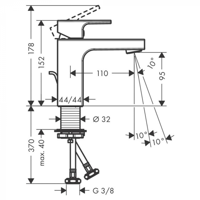    Hansgrohe Vernis Shape 100 71561000 