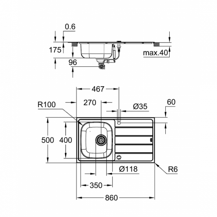      GROHE K200 45-S 86/50 1.0 31562SD1