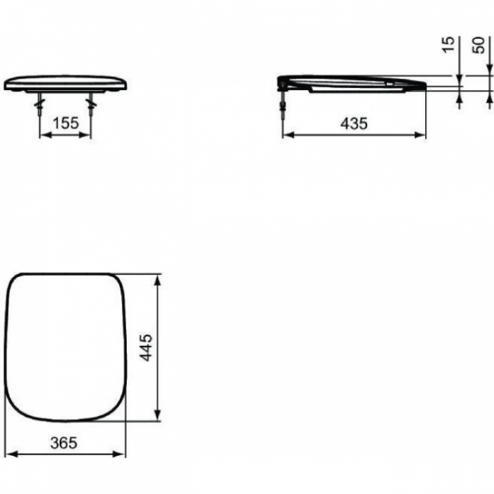Крышка-сиденье Ideal Standard Esedra T318201
