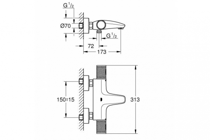     , :  GROHE Grohtherm 1000 Performance 34779000