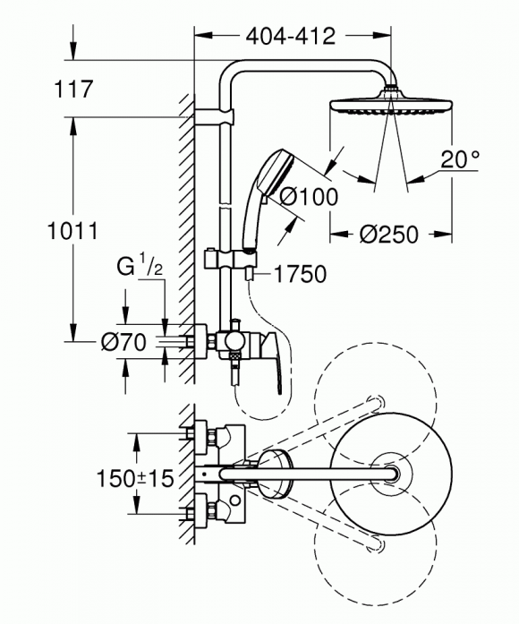   GROHE Tempesta Cosmopolitan 250 26673000