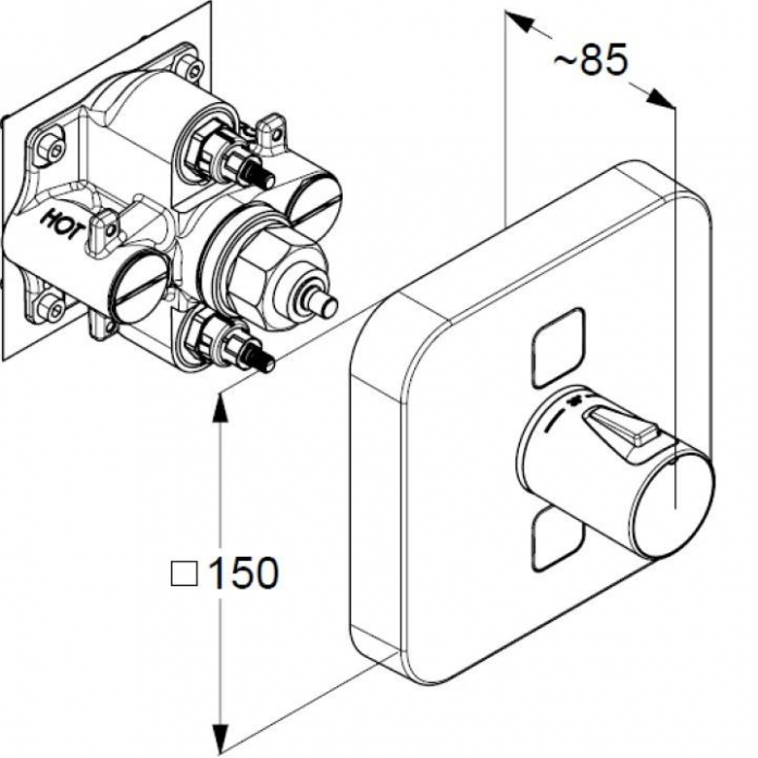      Kludi Push 389110538 