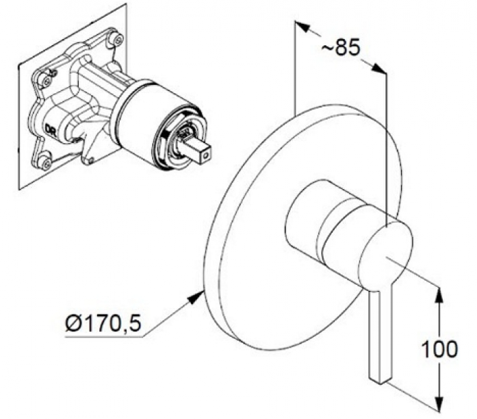    Kludi Nova Fonte Puristic 206550515 