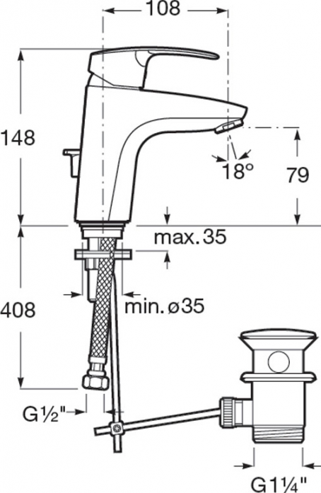    Roca EOS-N 5A3082C0M