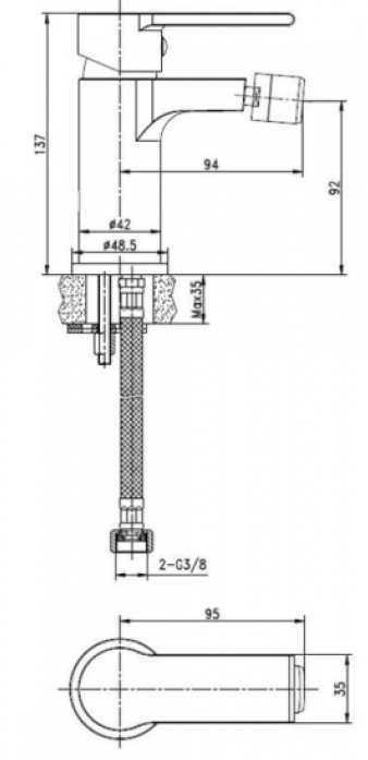    Cersanit BRASKO BLACK  63110