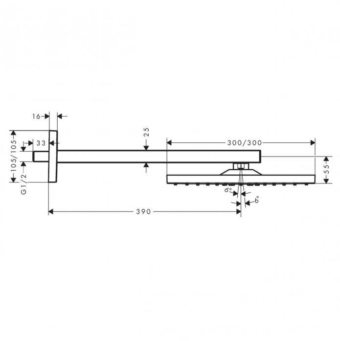   Hansgrohe Raindance E 300 26238990  