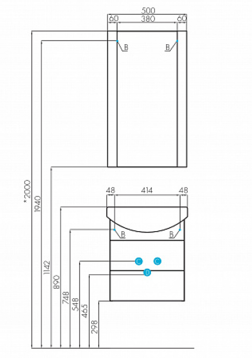    AQUATON 1A1400K0AA010  50 / 1WH207781  -50