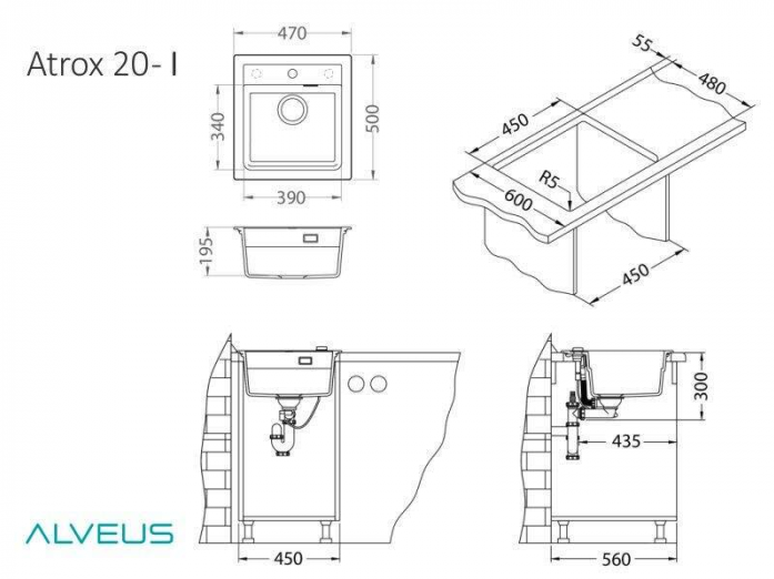  Alveus  1 GRANITAL (ATROX +1129037 ROXA +1129074 CALLAS) 5131986