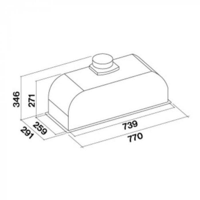   Falmec BUILT-IN 70 MAX WH CBIN70.E10#ZZZB460F